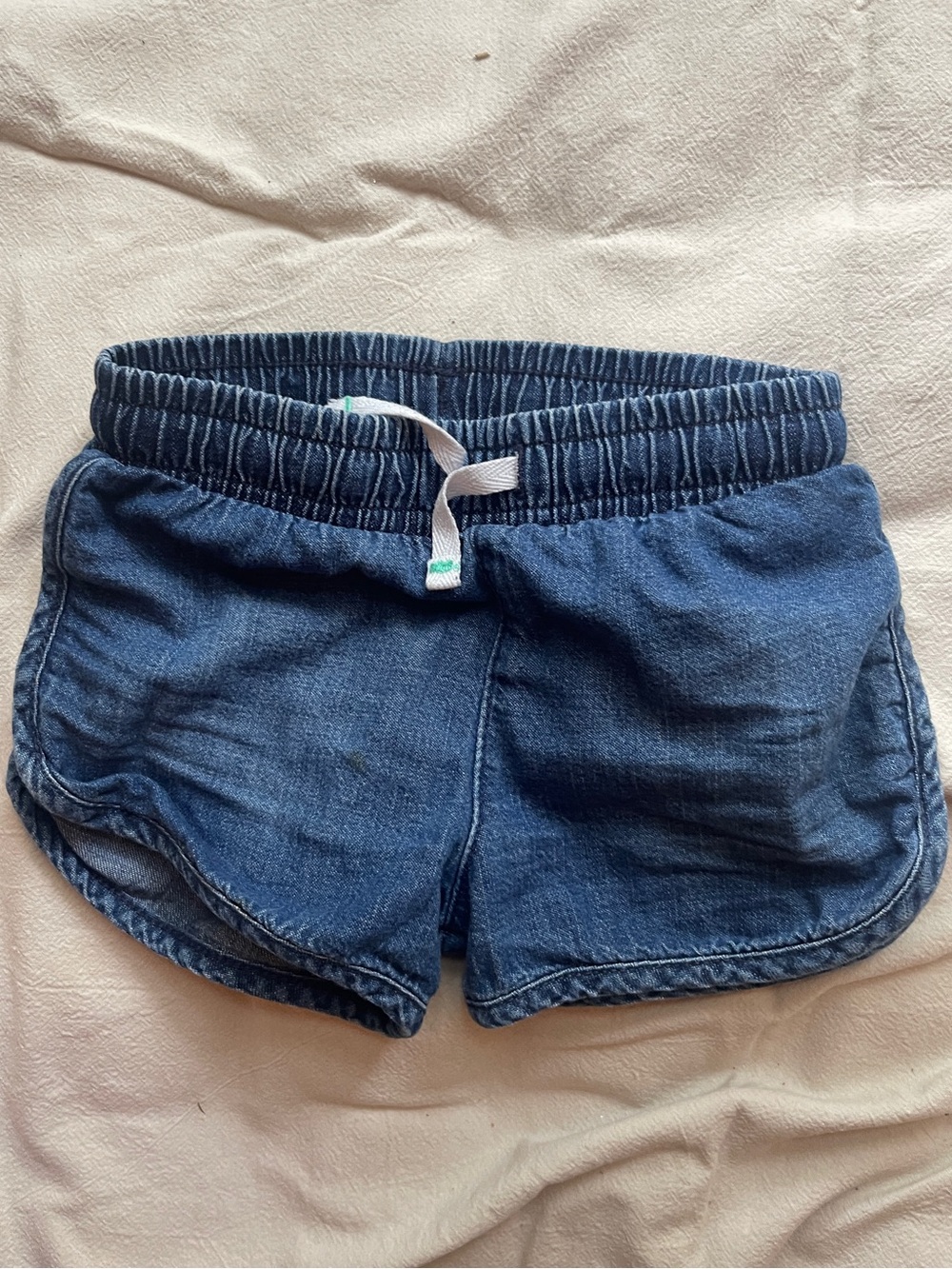 Cat & Jack Toddler Girls 2T Blue Denim-Look Pull-On Shorts